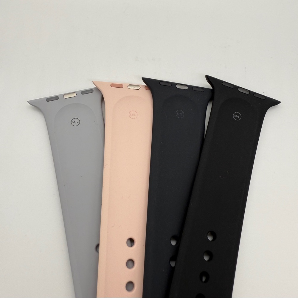 Genuine Authentic Apple Watch Band Replacement Black Midnight Light Grey Pink - Picture 5 of 5